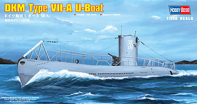 HobbyBoss DKM Navy Type VII-A U-Boat Plastic Model Military Ship Kit 1/350 Scale #83503