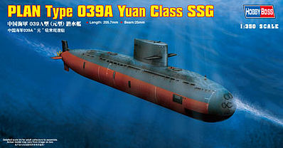 HobbyBoss Plan Yuan Class Submarine Plastic Model Military Ship Kit 1/350 Scale #83510