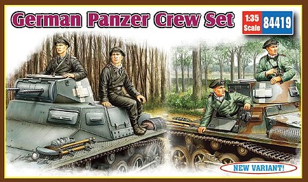 HobbyBoss GERMAN PANZER CREW SET Plastic Model Military Figure Kit 1/35 Scale #84419