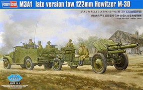 HobbyBoss M3A1 Late 122mm Howitzer Plastic Model Military Diorama Kit 1/35 Scale #84537