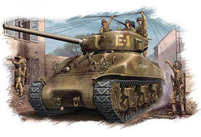 U.S. M4A1 76(W) Medium Tank Plastic Model Military Vehicle Kit 1/48 Scale #84801