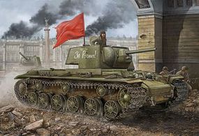 HobbyBoss Russian KV-1 Model 1942 Simplified Turret Plastic Model Military Tank Kit 1/48 #84812 HobbyBoss Russian KV-1 Model 1942 Simplified Turret Plastic Model Military Tank Kit 1/48 #84812
