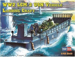 HobbyBoss WW2 LCM 3 USN Landing Craft Plastic Model Military Ship Kit 1/48 Scale #84817