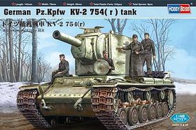 HobbyBoss PzKpfw KV-2 754(R) Tank Plastic Model Military Vehicle Kit 1/48 Scale #84819