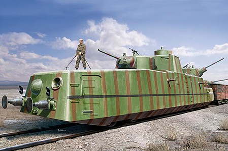 HobbyBoss Soviet MBV-2 Armored Train Plastic Model Military Vehicle Kit 1/35 Scale #85515