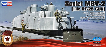 HobbyBoss Soviet MBV-2 Late KT-28 Plastic Model Military Vehicle Kit 1/35 Scale #85516