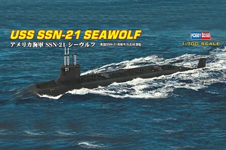 HobbyBoss USS SSN-21 Seawolf Attack Submarine Plastic Model Military Ship Kit 1/700 Scale #87003