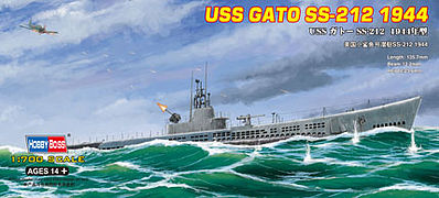 gato submarine uss plastic kit 1944 ss ship model hobbyboss wwii models scale military sub war ii hobbylinc hobby boss