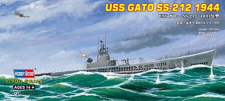 HobbyBoss USS Gato SS-212 1944 Plastic Model Military Ship Kit 1/700 Scale #87013