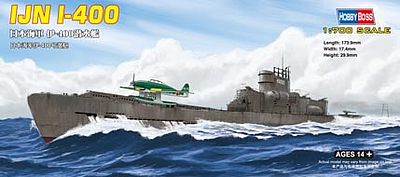HobbyBoss Japanese I-400 Class Submarine Plastic Model Military Ship Kit 1/700 Scale #87017