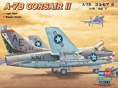 HobbyBoss A-7B Corsair II Plastic Model Airplane Kit 1/72 Scale #87202