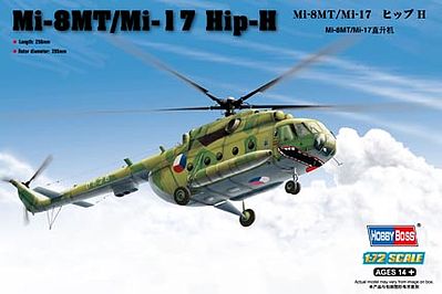 HobbyBoss Mi-17 Hip H Plastic Model Helicopter Kit 1/72 Scale #87208