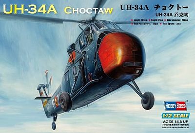 HobbyBoss H-34 Choctaw American Plastic Model Helicopter Kit 1/72 Scale #87215