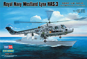 HobbyBoss RN Westland Lynx HAS.3 Plastic Model Helicopter Kit 1/72 Scale #87237