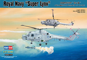 HobbyBoss Royal Navy Westland Super Lynx Plastic Model Helicopter Kit 1/72 Scale #87238