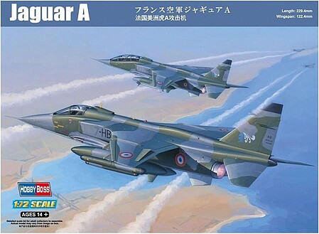 HobbyBoss French Jaguar A Plastic Model Airplane Kit 1/72 Scale #87258