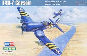 HobbyBoss F4U-7 Corsair Plastic Model Airplane Kit 1/48 Scale #hy80392