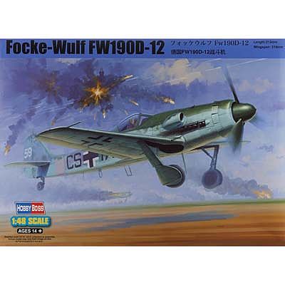 HobbyBoss Focke-Wulf FW190D-12 Plastic Model Airplane Kit 1/48 Scale #hy81719
