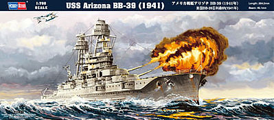 Hobby Boss USS Arizona BB-39 1941 -- Plastic Model Military Ship Kit -- 1/700 Scale -- #hy83401