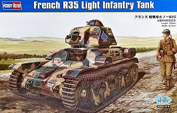 HobbyBoss French R35 Light Infantry Tank Plastic Model Military Vehicle Kit 1/35 Scale #hy83806