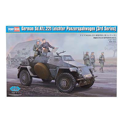 HobbyBoss LE PZ.SP.WG (SD.KFZ.221) 3rd Plastic Model Military Vehicle 1/35 Scale #hy83812
