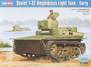 Russian T-37 Amphibious Light Tank Model Kit Hobby Boss 1/35 WW II Soviet 