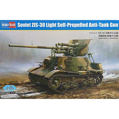 HobbyBoss Soviet Z1S-30 Light Self-Propelled Gun Plastic Model Military Vehicle Kit 1/35 #hy83849