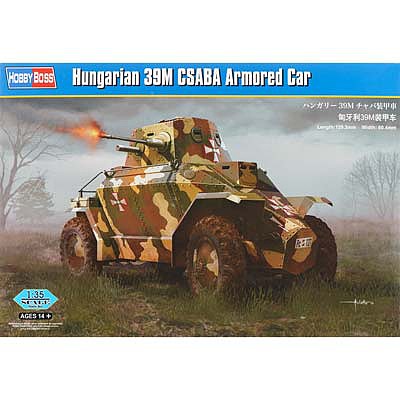 HobbyBoss Hungarian 39M Csaba Armored Car Plastic Model Military Vehicle Kit 1/35 Scale #hy83866