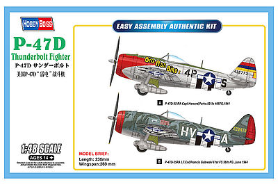 HobbyBoss P-47D Thunderbolt Plastic Model Airplane Kit 1/48 Scale #hy85804