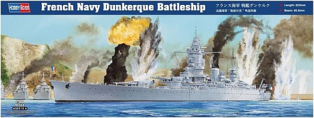 HobbyBoss French Navy Dunkerque Battleship Plastic Model Military Ship Kit 1/350 Scale #hy86506