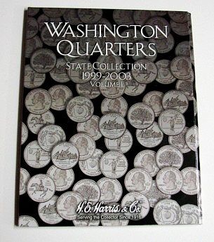 E Harris Washington Quarters State Series 1999 Set Coin Folder Book H 