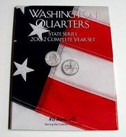 HE-Harris 2002 Complete Year Washington State Quarters Coin Folder (D) Coin Collecting Book #2585 HE-Harris 2002 Complete Year Washington State Quarters Coin Folder (D) Coin Collecting Book #2585