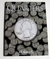HE-Harris Quarters Plain Coin Folder Coin Collecting Book and Supply #2692