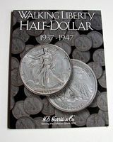 HE-Harris Walking Liberty Half Dollar 1937-1947 Coin Folder Coin Collecting Book and Supply #2694 HE-Harris Walking Liberty Half Dollar 1937-1947 Coin Folder Coin Collecting Book and Supply #2694