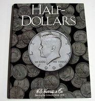 HE-Harris Half Dollar Plain Coin Folder Coin Collecting Book and Supply #2698 HE-Harris Half Dollar Plain Coin Folder Coin Collecting Book and Supply #2698