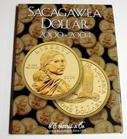 HE-Harris The Sacagawea Dollar 2000-2004 Coin Folder Coin Collecting Book and Supply #2715