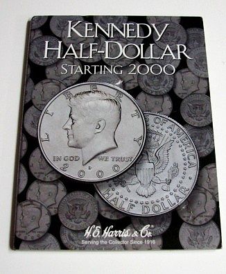 HE-Harris Kennedy Half Dollar 2000-2005 Coin Folder Coin Collecting Book and Supply #2942