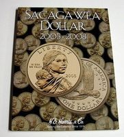 HE-Harris The Sacagawea Dollar 2005-2008 Coin Folder Coin Collecting Book and Supply #2943 HE-Harris The Sacagawea Dollar 2005-2008 Coin Folder Coin Collecting Book and Supply #2943
