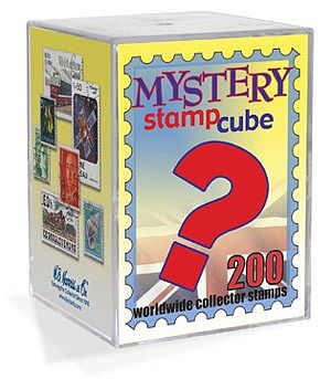 HE-Harris Mystery Stamp Cube 200 World Wide Mixed Stamps Stamp Collecting Supply #3194