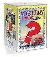 Mystery Stamp Cube 200 World Wide Mixed Stamps Stamp Collecting Supply #3194