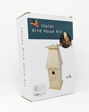 Hobby-Express Chalet Bird House Kit Wooden Bird House Kit #60008