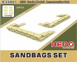 Hero-Hobby 1/35 Sandbags Set (30pcs)
