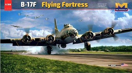 HK-Models B17F Flying Fortress Heavy Bomber Plastic Model Airplane Kit 1/32 Scale #01e029