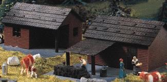 Heljan Cottage Kit pkg(2) HO Scale Model Building #1792