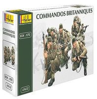 Heller British Commandos Plastic Model Military Figure Kit 1/72 Scale #49632