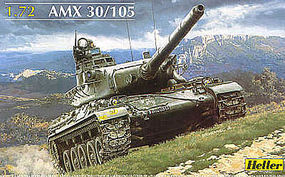 Heller AMX 30/105 French Tank Plastic Model Military Vehicle Kit 1/72 Scale #79899