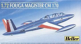 Heller Fouga Magister CM 170 Plastic Model Airplane Kit 1/72 Scale #80220