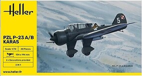 Heller 1/72 PZL P23A/B Karas Aircraft (Re-Issue)