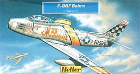 Heller F86F Sabre/Canadair CL13B Sabre VI Fighter Plastic Model Airplane Kit 1/72 Scale #80277