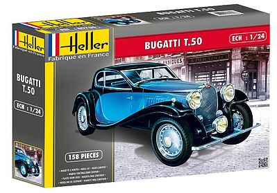 Heller Bugatti T50 Car Plastic Model Car Kit 1/24 Scale #80706